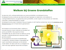 Tablet Screenshot of groenegrondstoffen.nl